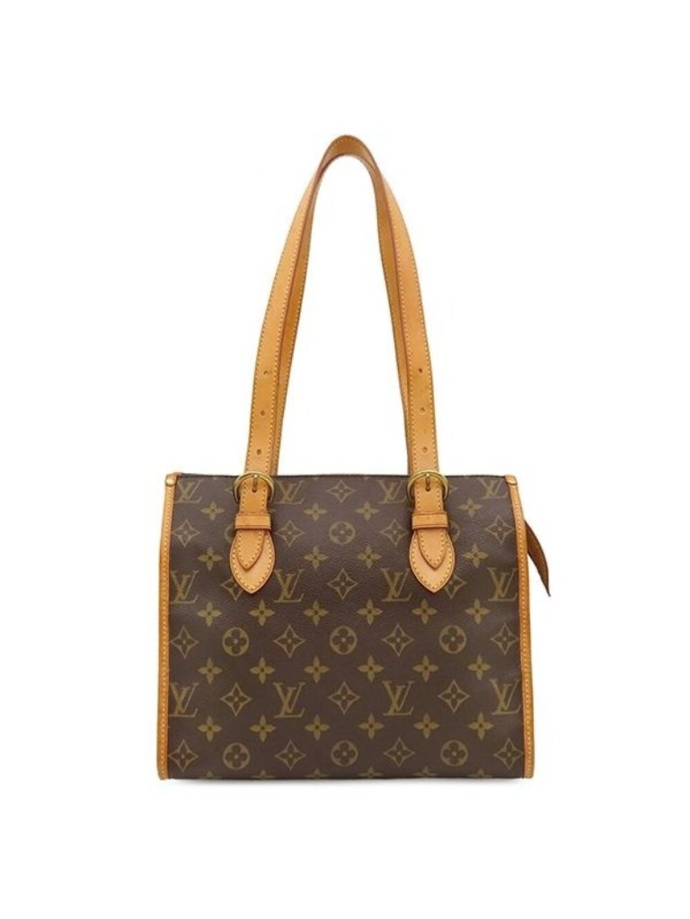 Louis Vuitton Tote Bag Popincourt Monogram Canvas Gold Brown